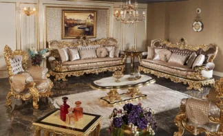 Amazing Upholstered Sofa Set