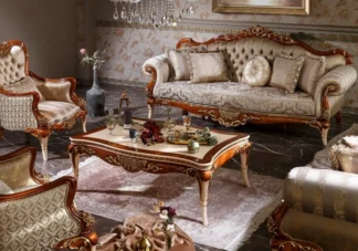 Chesterfield Style Sofa Set