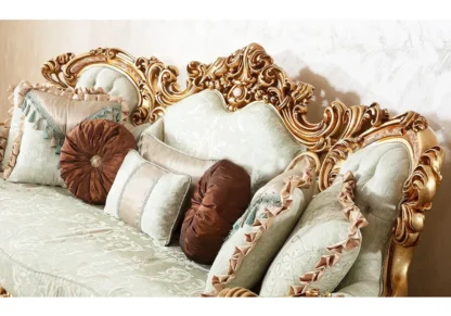 Luxruy Carved Sofa Set in Gold