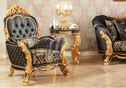 Luxurious Sofa Set in Gold