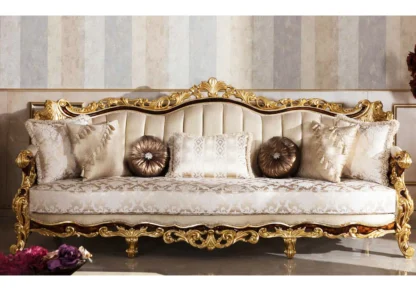 Royal Carved style 3 seater sofa