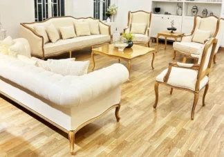 Luxury Teak Wood Sofa Set