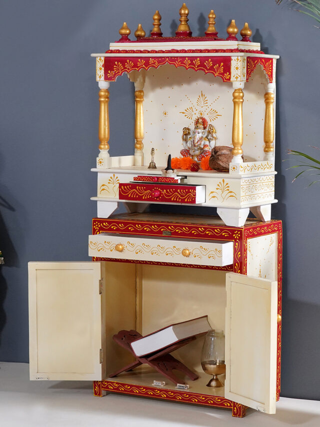 Top 10 Trendy wooden pooja mandir designs for home